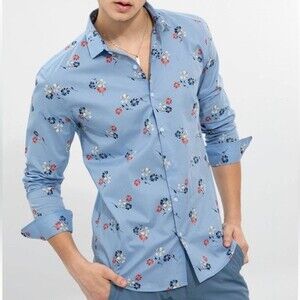 Banana Republic Floral Luxe Poplin Top Size Large